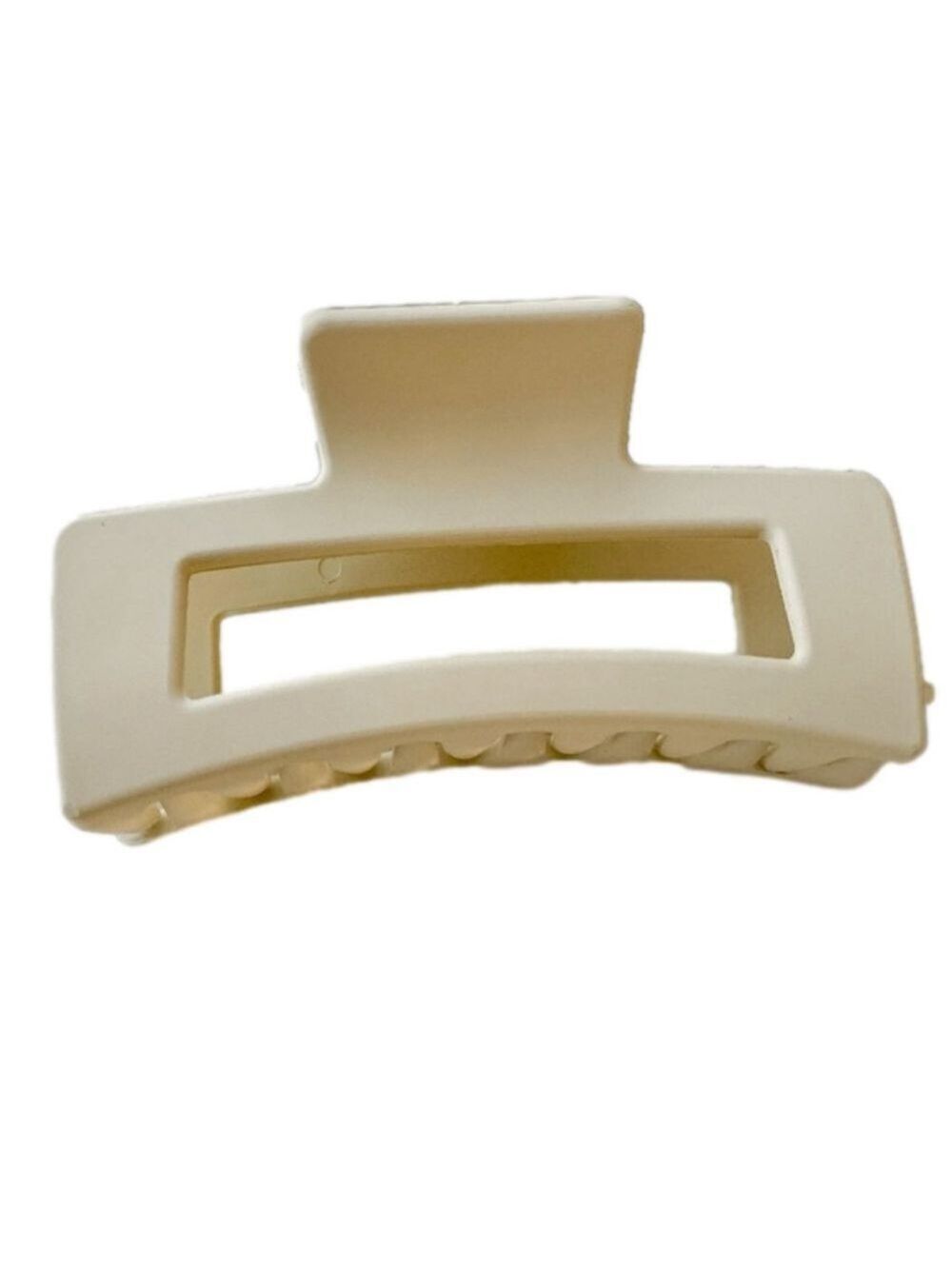 $10 (2 for $16) Large Solid Matte Putty Hair Claw Clip Rectangular Crab Clip